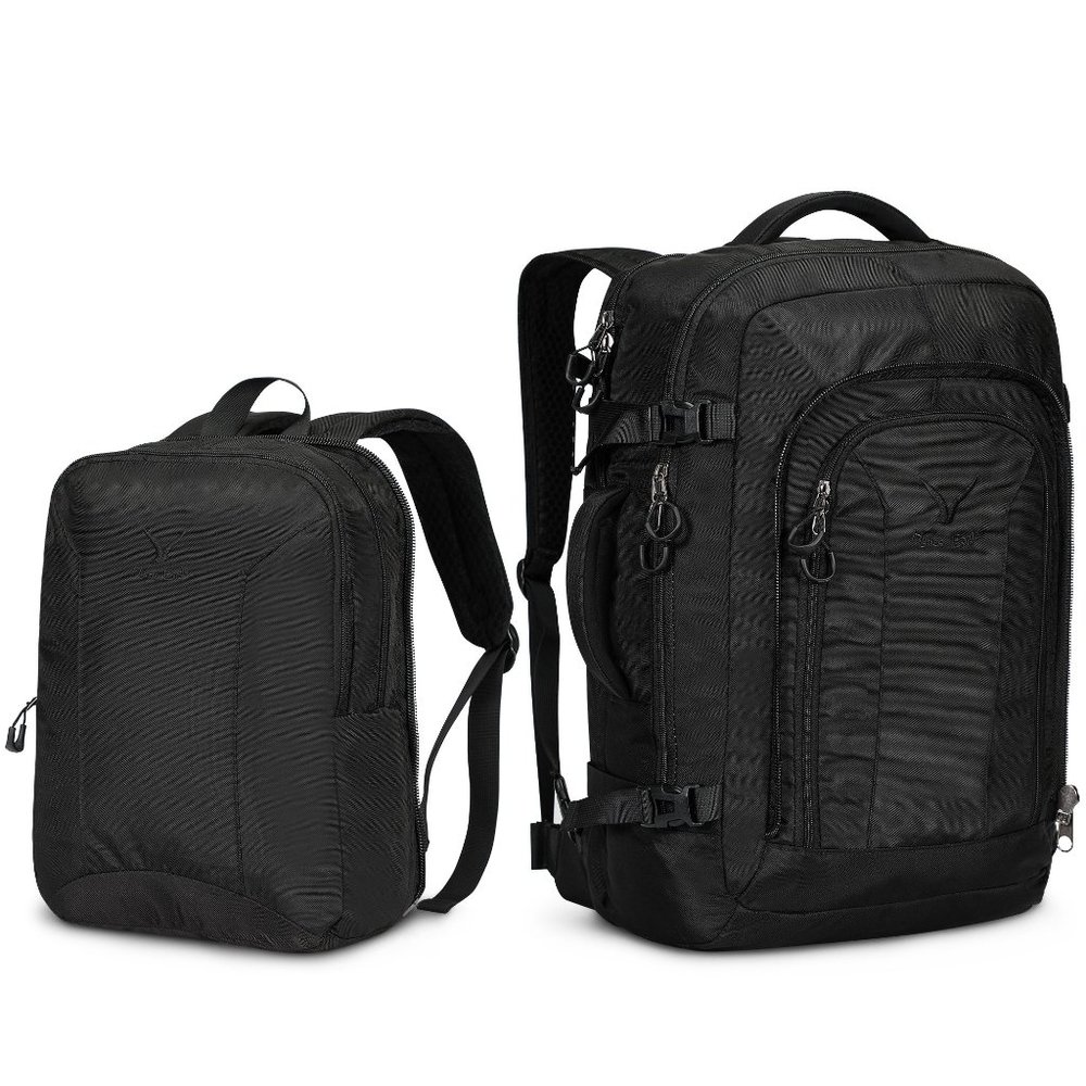 Hynes Eagle 2 in 1 Travel Backpack 48L Carry on Backpack with Removable Daypack - Picture 8 of 8